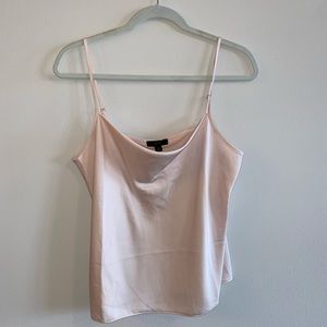 J. Crew Pink Cowl Neck Tank Top